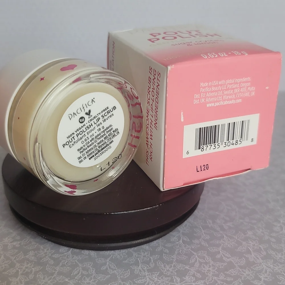 Pacifica Pout Polish Gentle Lip Scrub - Sugar Crystals & Lemon